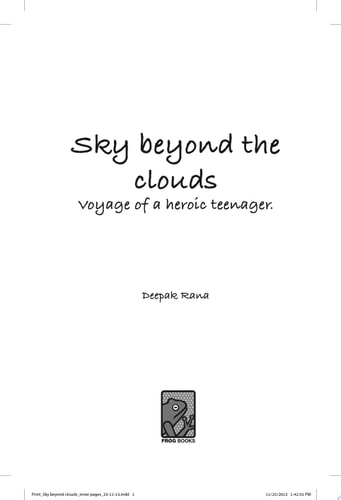 Sky beyond the clouds