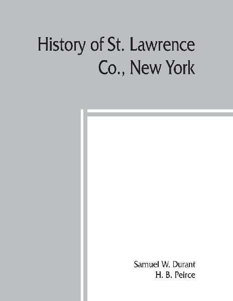 History of St. Lawrence Co., New York