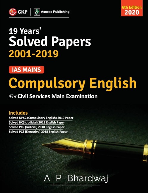 IAS Mains Compulsory English: Solved Papers 2001-19 6e 2020