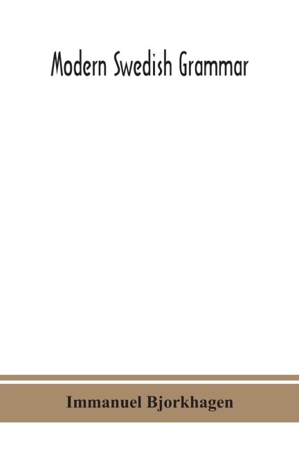 Modern Swedish Grammar