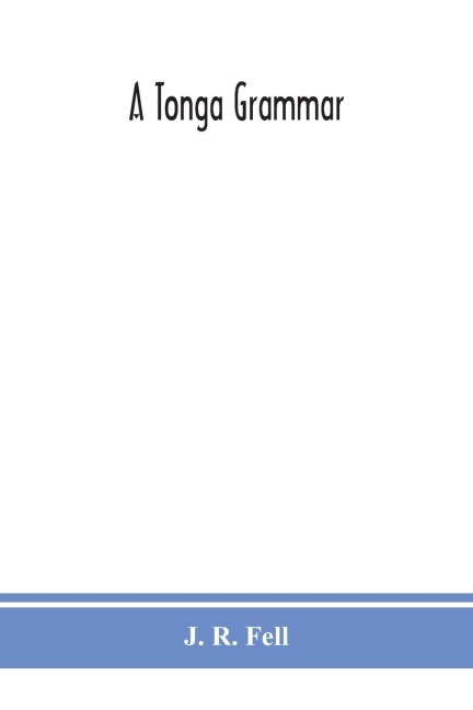 A Tonga grammar