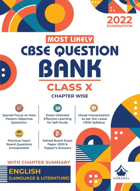Most Likely Question Bank - English Language & Literature: CBSE Class 10 for 2022 Examination