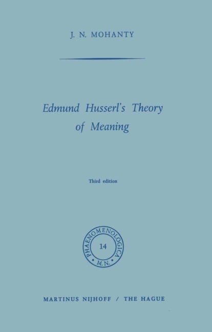 Edmund Husserls Theory of Meaning