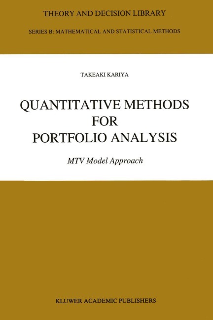 Quantitative Methods for Portfolio Analysis: MTV Model Approach