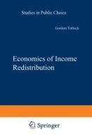 Economics of Income Redistribution