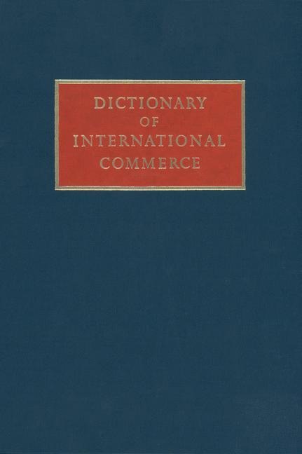 Dictionary of International Commerce