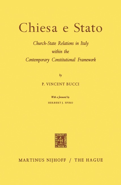 Chiesa e Stato: Church-State Relations in Italy within the Contemporary Constitutional Framework