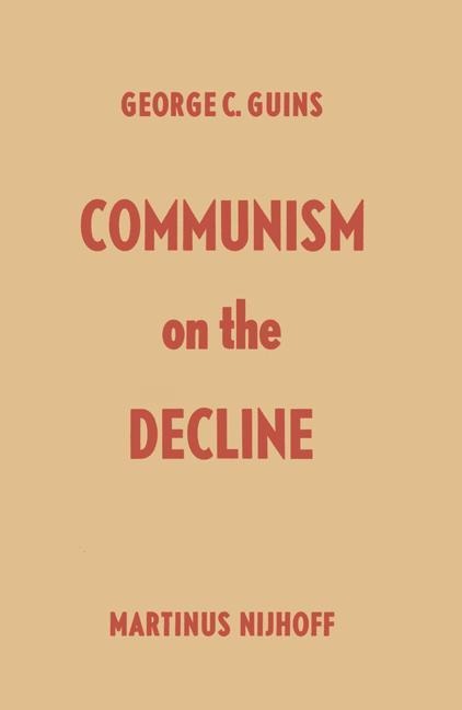 Communism on the Decline: The Failure of Soviet Socialism Incurable Evils Discredited System Symptoms of Demoralization The new Generation Formation of new Psychology Some Rays of Light Cold War with the West Inner Conflicts Soviet Crisis-a Challenge to t
