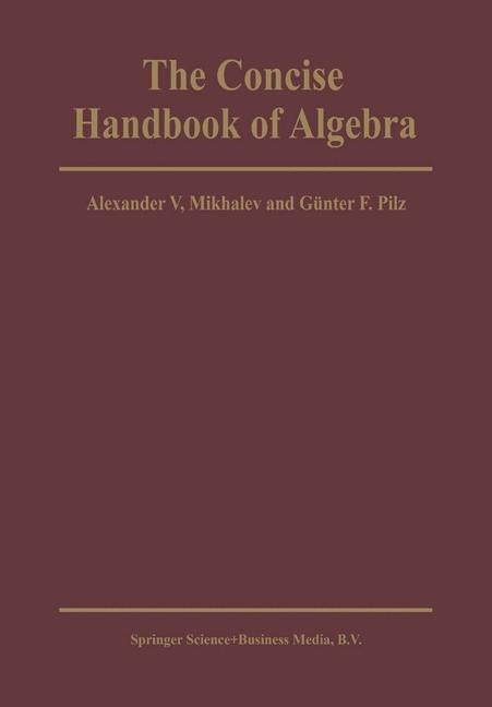 The Concise Handbook of Algebra