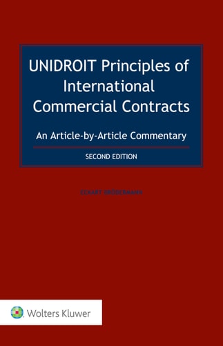 UNIDROIT Principles of International Commercial Contracts An Article-by-article Commentary