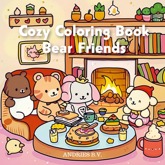Cozy Coloring Book - Bear Friends: Draw as they do on Colortok