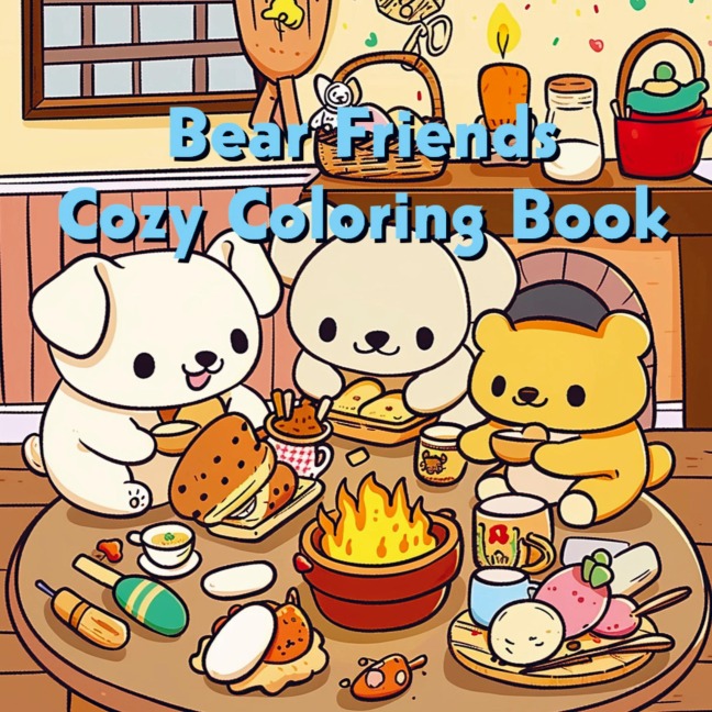 Bear Friends - Cozy Coloring Book: Draw as they do on Colortok