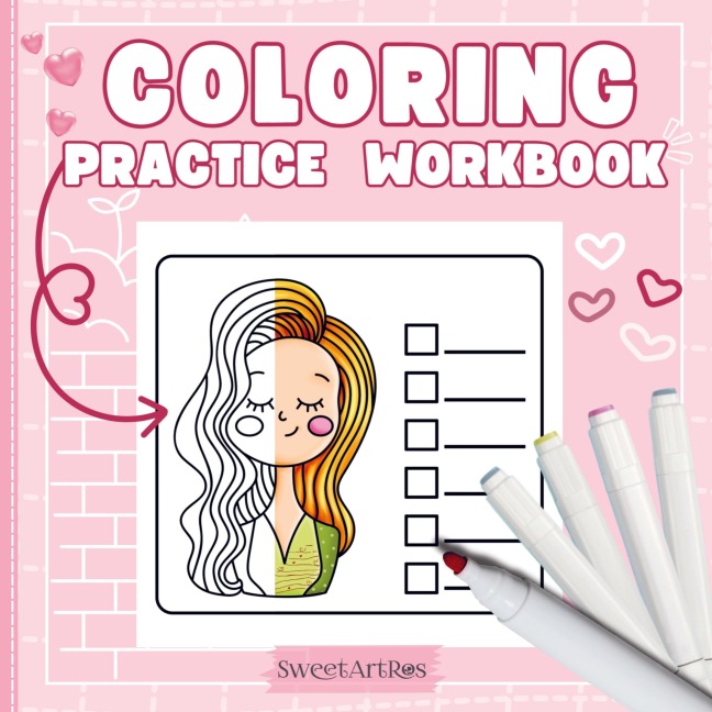 Coloring Practice Workbook: Blank Layouts to Fill with Favorite Color Combos, Patterns, and Textures - Ideal for Tracking Tutorials and Creating Your Personal Coloring Guide!