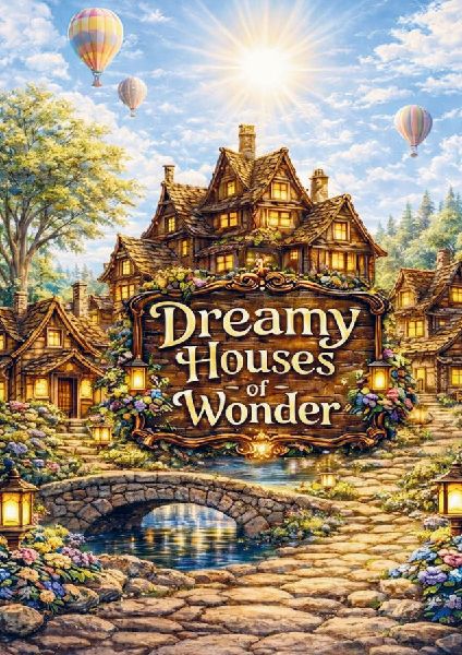 Dreamy houses of wonder: Coloringbook for adults