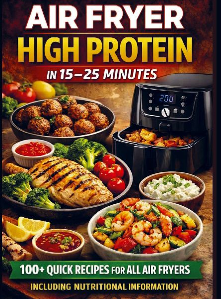 Air Fryer High Protein - In 15-25 Minutes: 100+ Quick Recipes For All Air Fryers - Including Nutritional Information  ¿