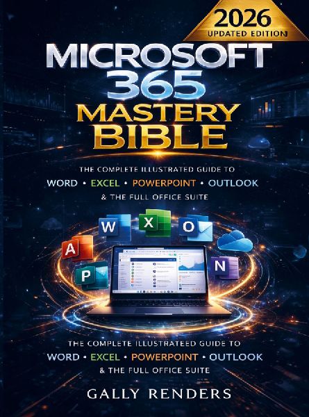 Microsoft 365 Mastery Bible: The Complete Illustrated Guide to Word, Excel, PowerPoint, Outlook & the Full Office Suite