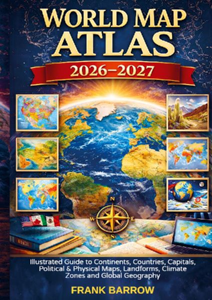 World Map Atlas 2026-2027: Illustrated Guide to Continents, Countries, Capitals, Political & Physical Maps, Landforms, Climate Zones and Global Geography