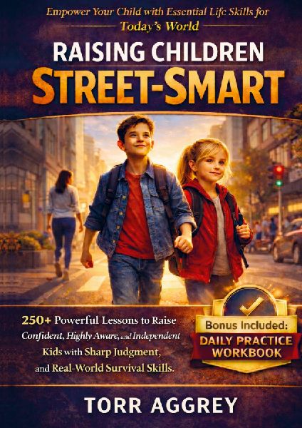 Raising Children Street-Smart: 250+ Powerful Lessons to Raise Confident, Highly Aware, and Independent Kids with Sharp Judgment, and Real-World Survival Skills