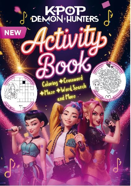 Kpop Demon Hunters Activity Book: Fun Activities, Mazes, Word Search, Coloring Pages, Puzzles and Anime Fantasy Games Inspired by K-Pop and Demon Hunters
