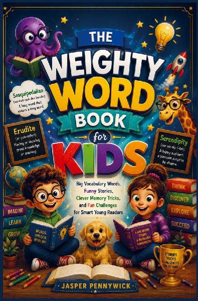 THE WEIGHTY WORD BOOK FOR KIDS: Big Vocabulary Words, Funny Stories, Clever Memory Tricks, and Fun Challenges for Smart Young Readers