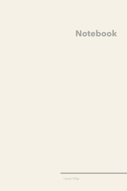 Lined College Ruled Notebook: Stylish Smoky White College Ruled Notebook, 120 Lined Pages 6 x 9 inches Standard Size Journal | Softcover