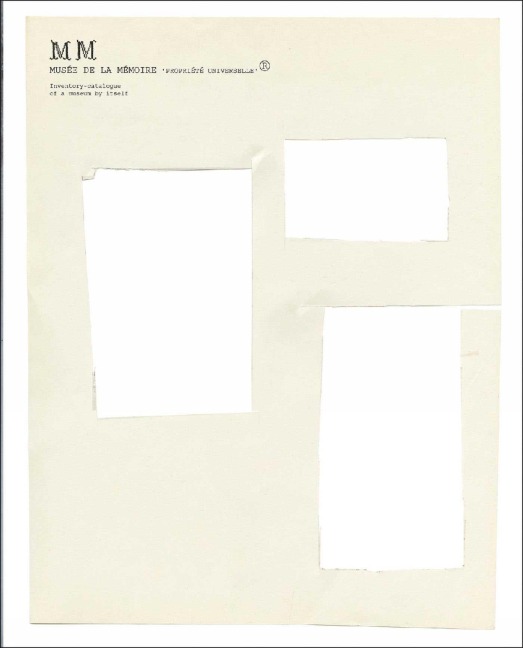 Musée de la Mémoire 'Propriété Universelle' (R): Joëlle Tuerlinckx
