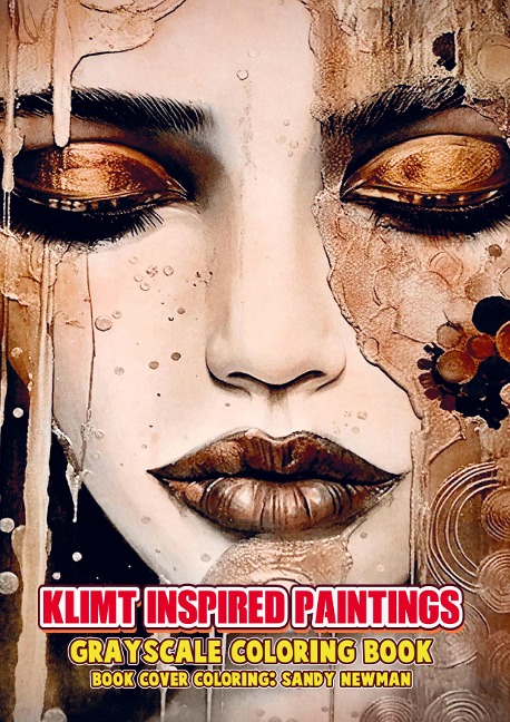 Klimt Inspired Paintings: Grayscale Coloring Book