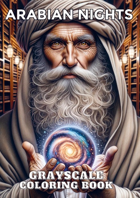 Arabian Nights: Grayscale Coloring Book