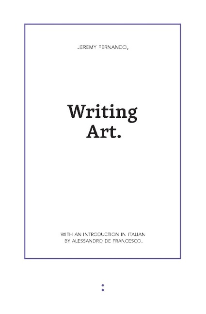 Writing Art