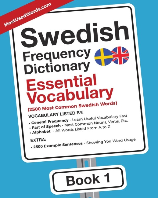 Swedish Frequency Dictionary - Essential Vocabulary: 2500 Most Common Swedish Words