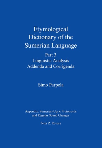 Etymological Dictionary of the Sumerian Language