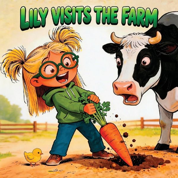 Lily Visits the Farm: A Children's Farm Animal Picture Book and Short Story for Preschool Kids Ages 3-5 About Friendly Farm Animals, Gardening, and Lily's First Farm Visit