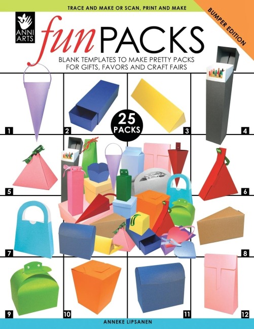 FUNPACKS: BLANK TEMPLATES TO MAKE PRETTY PACKS  FOR GIFTS, FAVORS AND CRAFT FAIRS