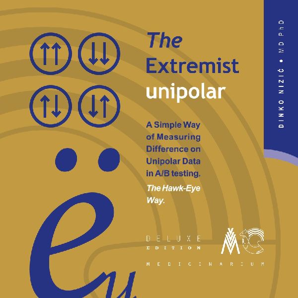 The Extremist unipolar (ëu): A Simple Way of Measuring Difference on Unipolar Data in A/B Testing. The Hawk-Eye Way.