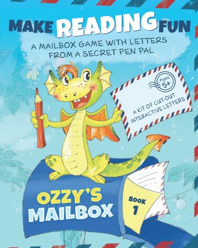 Ozzy's Mailbox Motivate Reading Practice with Ozzy's Learn to Read Games for Kids 5-7! Interactive Letters from a Dragon Pen Pal, Daily Reading Kindergarten/grade 1
