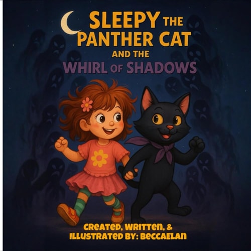 Sleepy the Panther Cat and the Whirl of Shadows