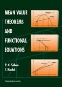 Mean Value Theorems and Functional Equations