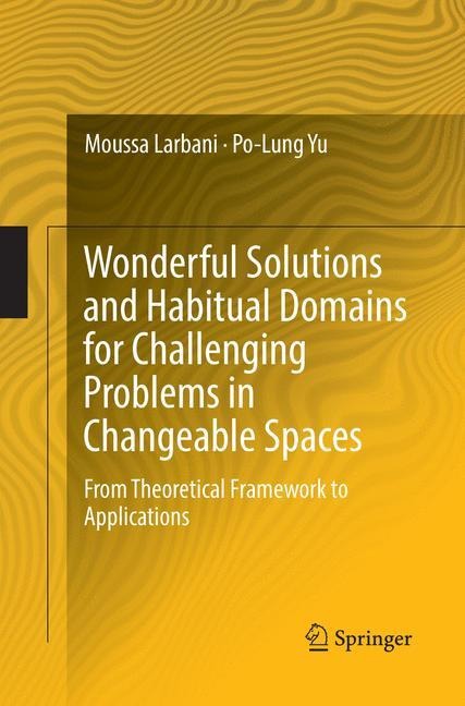 Wonderful Solutions and Habitual Domains for Challenging Problems in Changeable Spaces: From Theoretical Framework to Applications