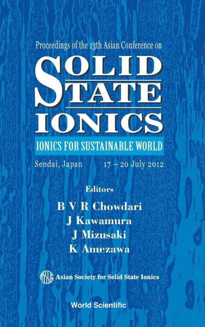 SOLID STATE IONICS: IONICS FOR SUSTAINABLE WORLD