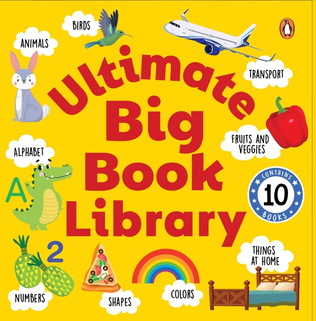 My First Big Book Library (10 Book Tuck-Box): A Boxset of 10 Illustrated Board Books for Preschool Kids, Toddlers [Penguin Early Learning Series]