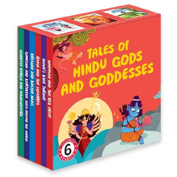 Tales of Hindu Gods and Goddesses: A Boxset of 6 Illustrated Board Books: Ganesha, Hanuman, Krishna, Shiva, Durga and Rama Ages 5+ [Penguin Early Learning Series]
