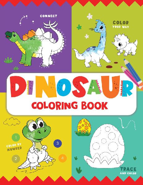 Dinosaur Coloring Book: Fun Dinosaur Coloring Activity Book for Kids Includes Number Coloring, Dot-To-Dot, Tracing & Copy-Color Activities Perfect for Preschool & Kindergarten Dino Lovers I Ages 3+ [Penguin Early Learning Series]