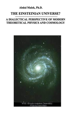 The Einsteinian Universe? A Dialectical Perspective of Modern Theoretical Physics and Cosmology