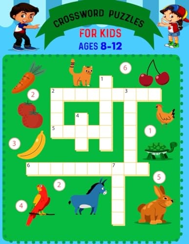 Crossword Puzzles For Kids Ages 8 to 12 Boosting Brains For Young Minds