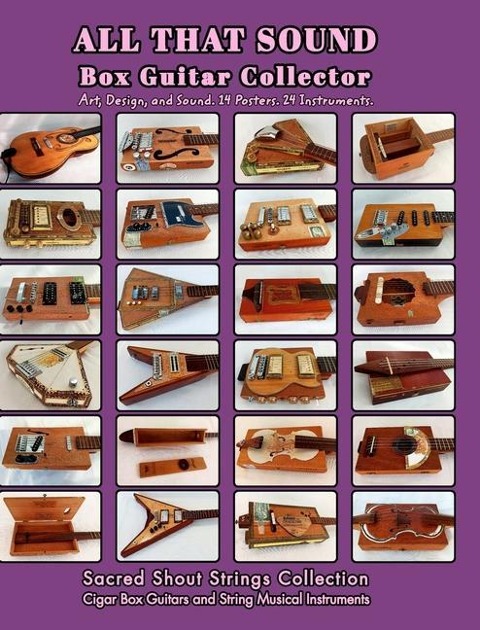 ALL THAT SOUND. Box Guitar Collector.: Art, Design, and Sound. 14 Posters, Book Edition.