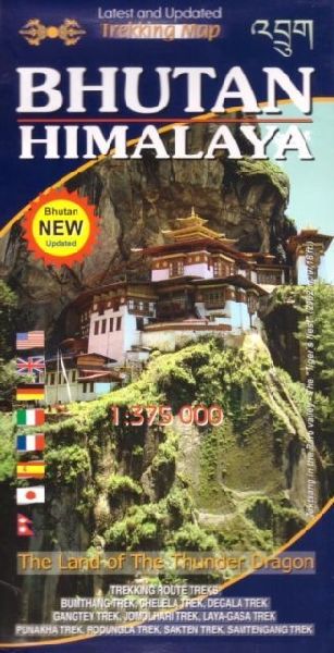 Bhutan Himalaya Map