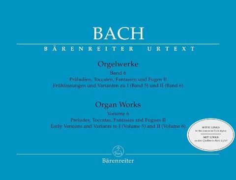 Orgelwerke, Band 6: Präludien, Toccaten, Fantasien und Fugen II. Partitur