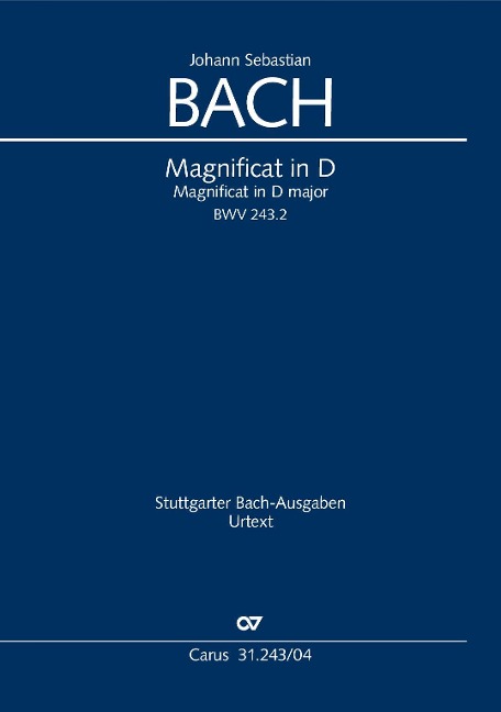 Magnificat in D (Klavierauszug): BWV 243.2,