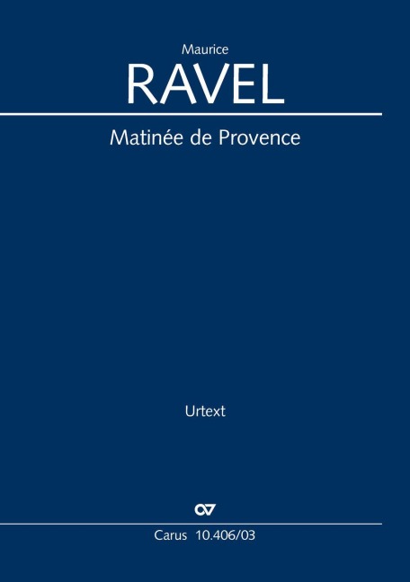 Matinée de Provence (Klavierauszug): 1903