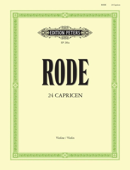 24 Caprices für Violine solo: in Form von Etüden / 24 Caprices in the form of studies for Solo Violin